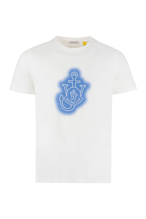 1 Moncler JW Anderson - Printed cotton T-shirt-0